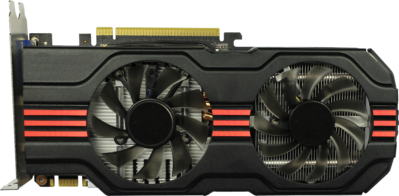 Photo of a graphics card
